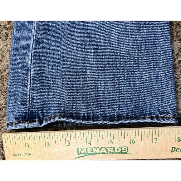 Levi’s 501 Jeans Mens 35x34 Blue Denim Button Fly Made in Egypt Used - Picture 12 of 15